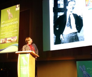 Evan Eichler shows Sturtevant at ECA2013 Dublin