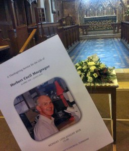 Topsham Church and Professor Herbert Macgregor's Memorial Service 